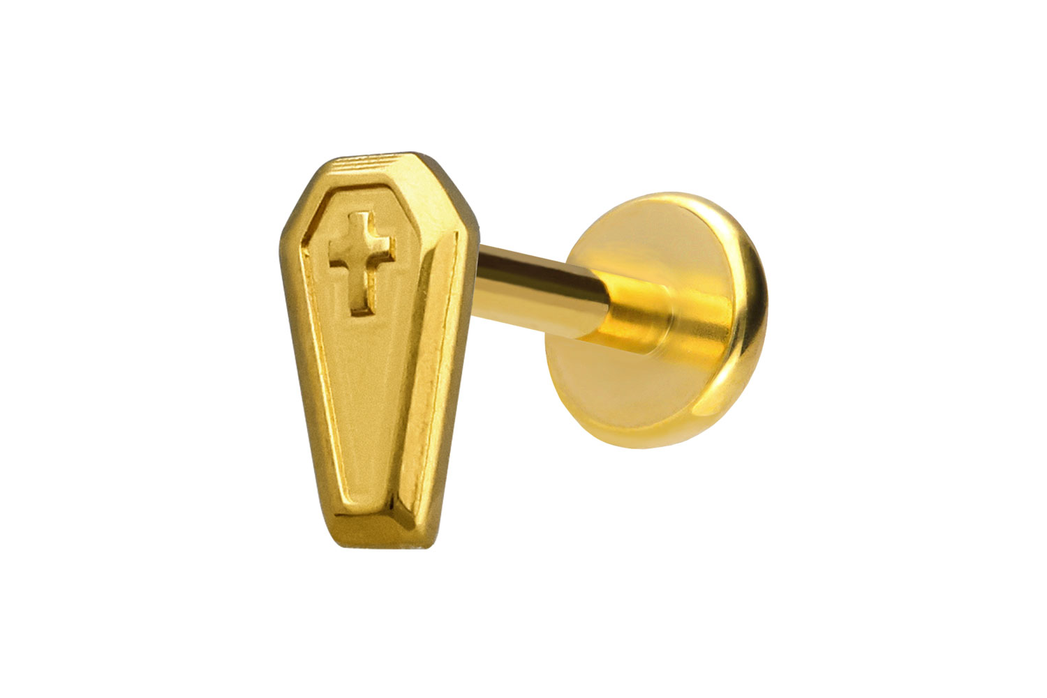 Titan Labret Piercing mit Push Fit SARG